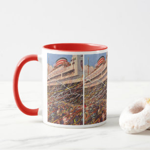 Mug Vacances en bateau de croisière vintage; Bon Voyag