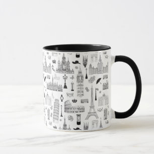 Mug Vacances En Europe Motif