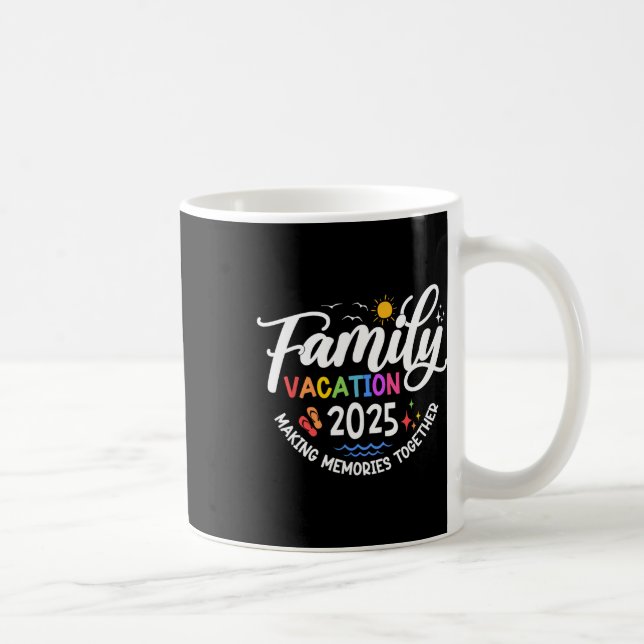 Mug Vacances en famille 2025 Plage Correspondant Vacan (Droite)