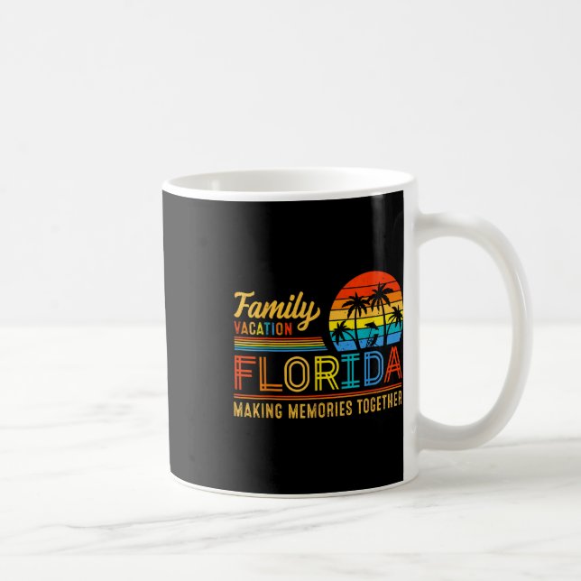 Mug Vacances en famille Floride Faire des souvenirs (Droite)
