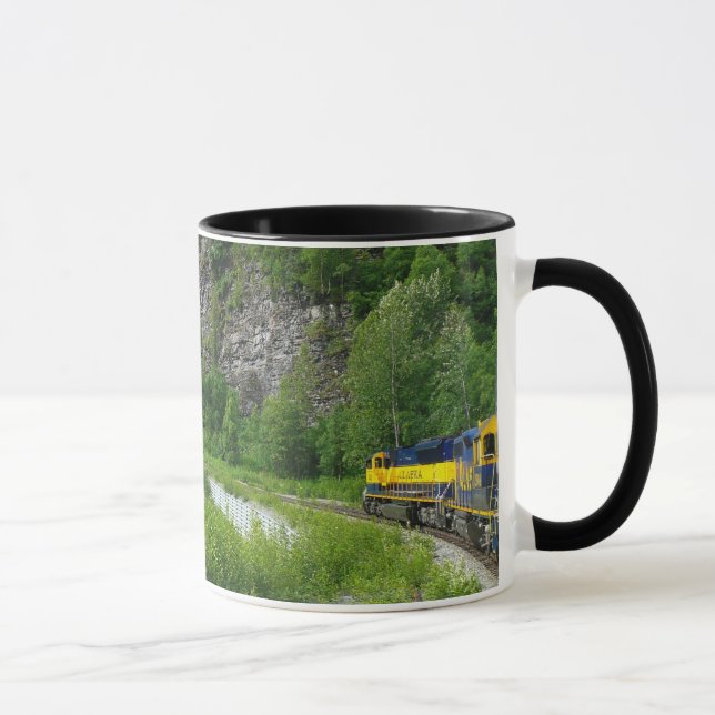 Mug Vacances en train Denali Express Alaska Photograph (Droite)