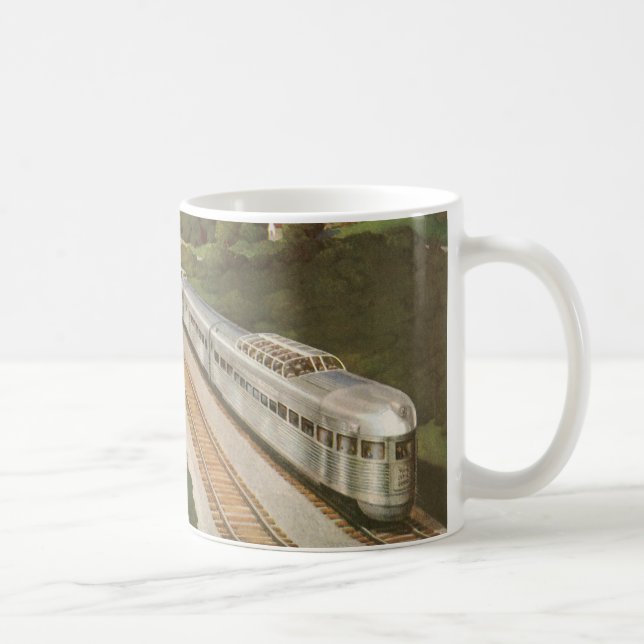 Mug Vacances en train vintage, Locomotive dans le pays (Droite)