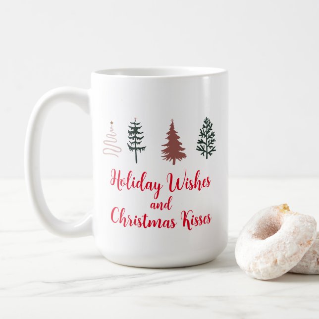 Mug Vacances et baisers de Noël (Avec donut)