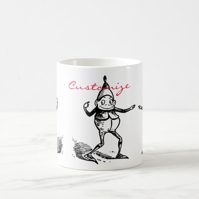 Mug Vacances hivernales mignonnes Elf Gnome Thunder_Co (Centre)