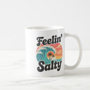 Mug Vacances insulaires surfant sur la sensation salée