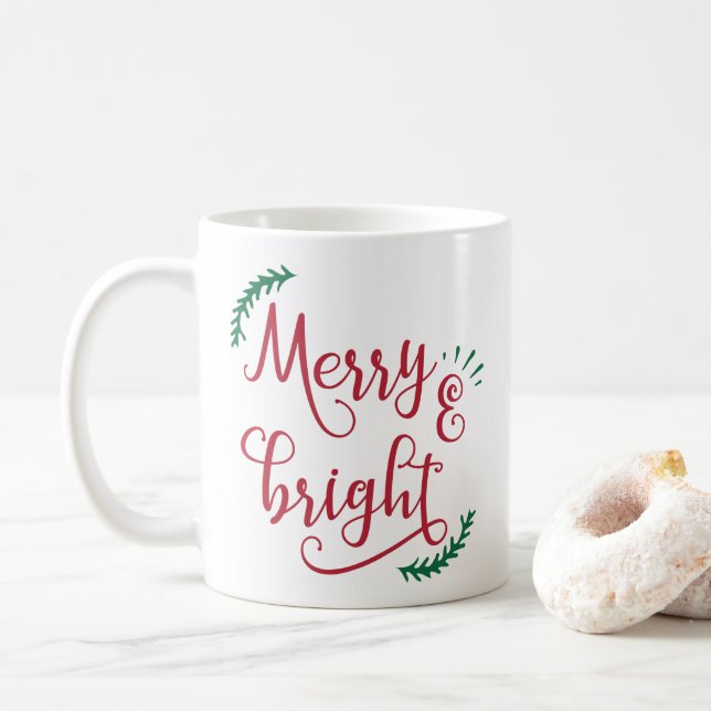 Mug Vacances joyeuses et lumineuses (Avec donut)