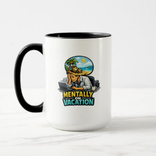 Mug Vacances mentales design amusant – Épuisement prof