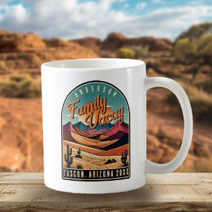 Mug Vacances rétro de la famille dans le désert ID1134