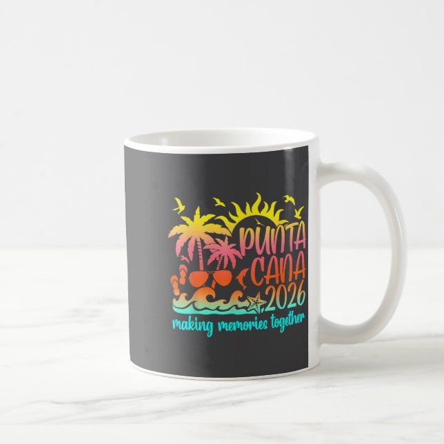 Mug Vacances Rétro Punta Cana Faire des Souvenirs Ense (Droite)