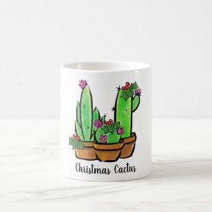 Mug Vacances sympa Xmas Cactus cactus cactus succulent