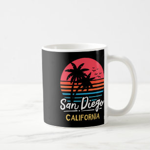 Mug Vacances vintage à la plage de San Diego Californi