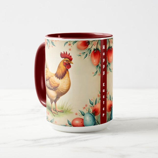 Mug Vacances Vintage Pâques Collection tendance (Devant gauche)