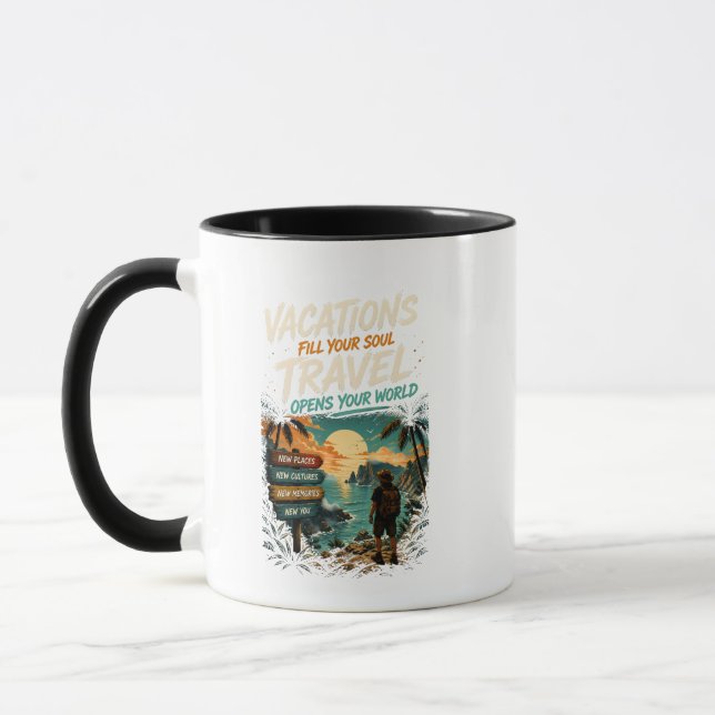Mug vacances & voyages  (Gauche)