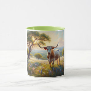 Mug Vache à landes du printemps du Texas