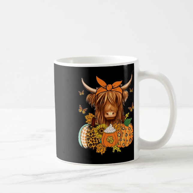 Mug Vache Automne Et Citrouille Automne Thanksgiving (Droite)