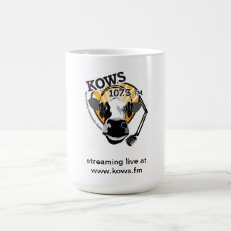 Mug vache avec le microphone, radio de KOWS
