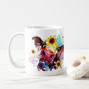 Mug Vache avec tournesol Aquarelle personnalisée