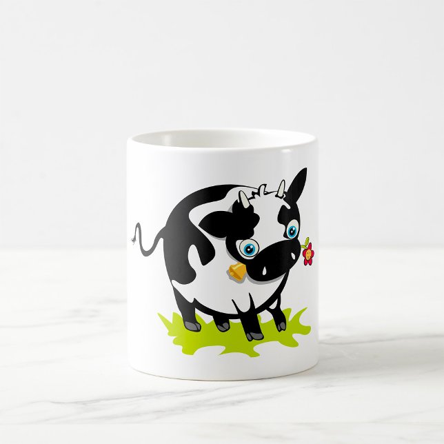 Mug Vache avec une fleur (Créateur téléchargé)