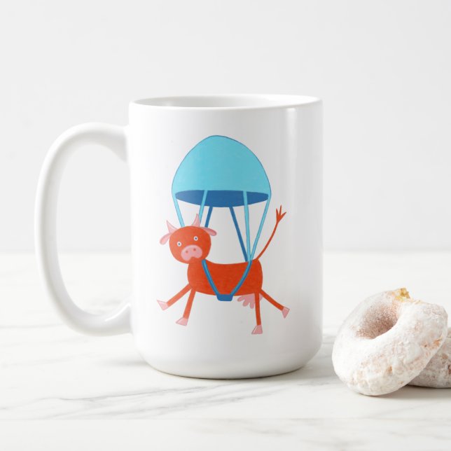 Mug Vache aventurière (Avec donut)
