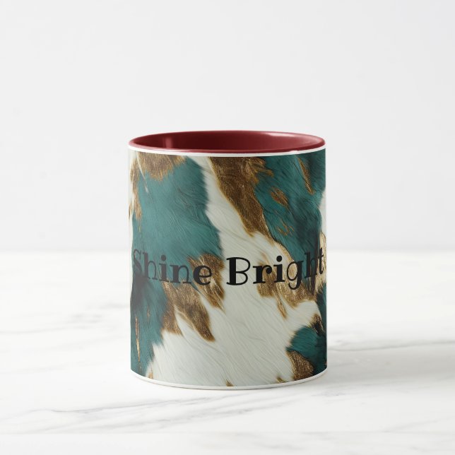 Mug Vache blanche de l'Ouest Emerald Gold (Centre)