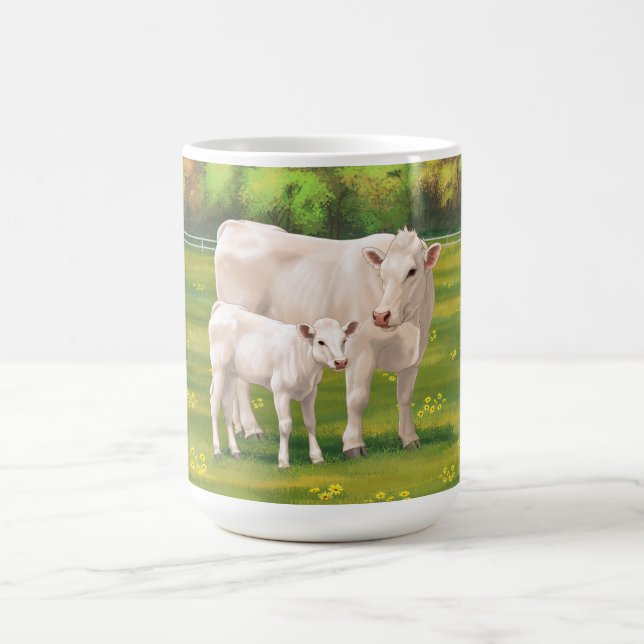 Mug Vache Charolais Blanche & Boeuf de veau Cupide (Centre)