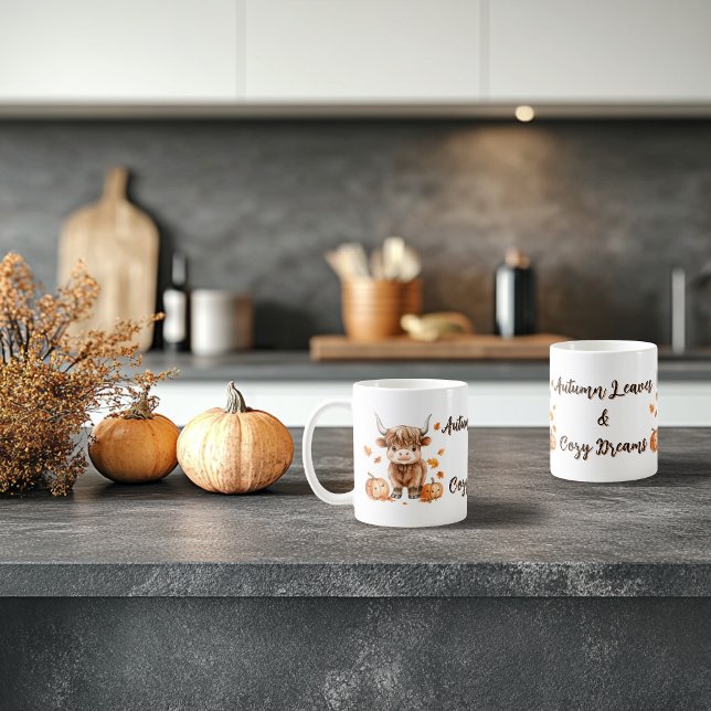 Mug Vache Chek Automne Highland (Créateur téléchargé)
