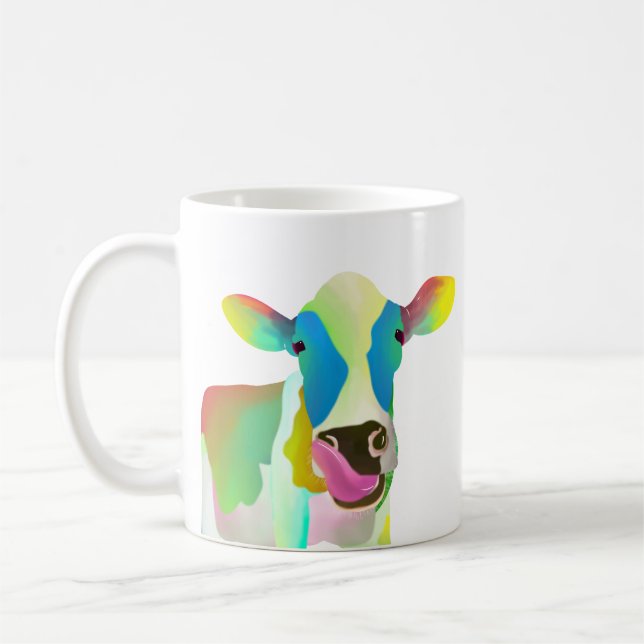Mug Vache colorée unique (Gauche)
