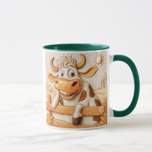 Mug  Vache comique à la ferme