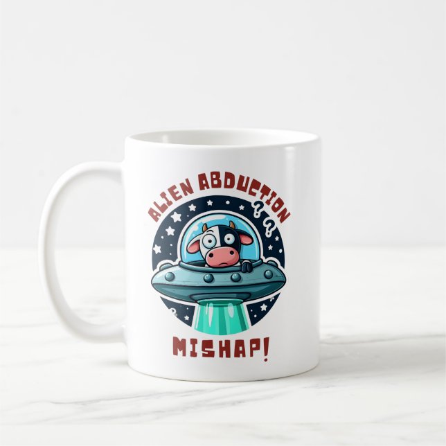 Mug Vache confuse drôle de mésaventure d'enlèvement pa (Gauche)
