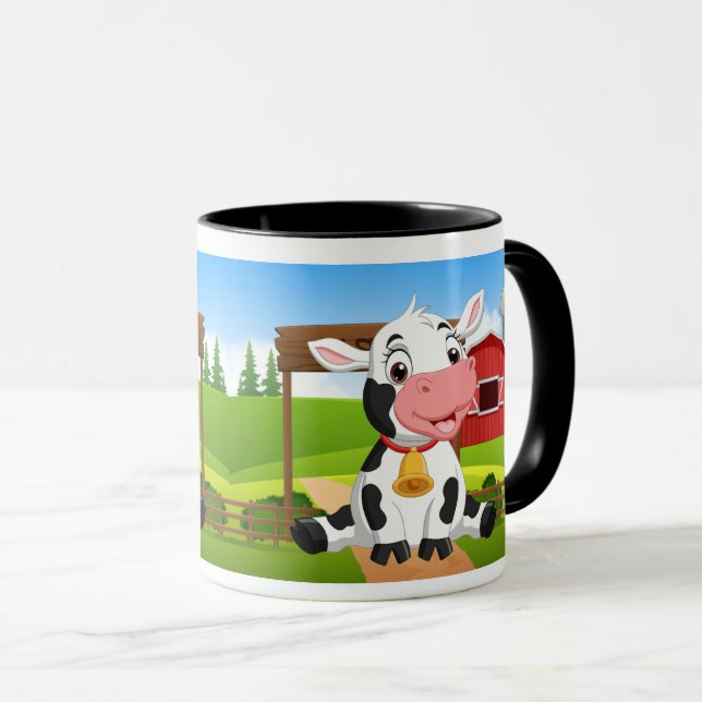 Mug Vache de bébé mignonne (Devant droit)