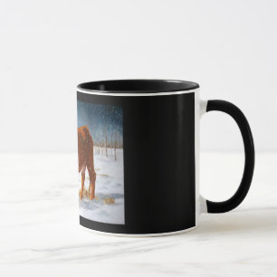 MUG VACHE DE BOUCHERIE DE HEREFORD : PEINTURE EN