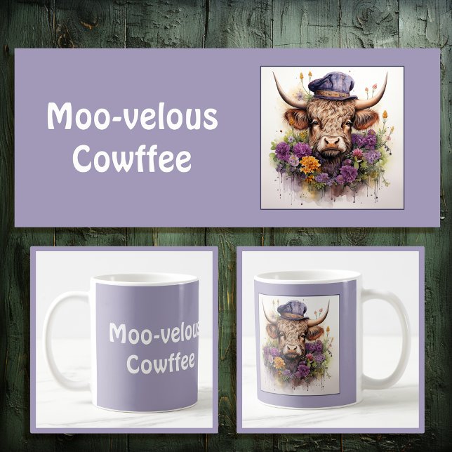 Mug Vache de Highland - Moo-velous Cowfee 4 de 4 (Créateur téléchargé)