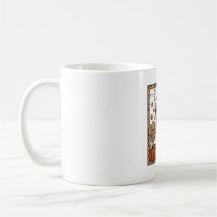Mug Vache des Highlands Bonjour Automne Gravure Vintag
