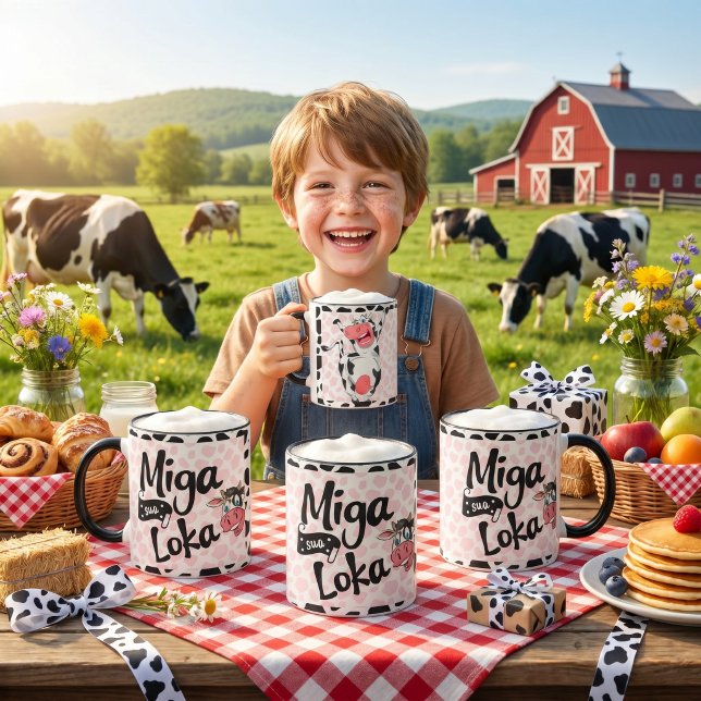 Mug Vache Drôle “Miga Sua Loka (Créateur téléchargé)