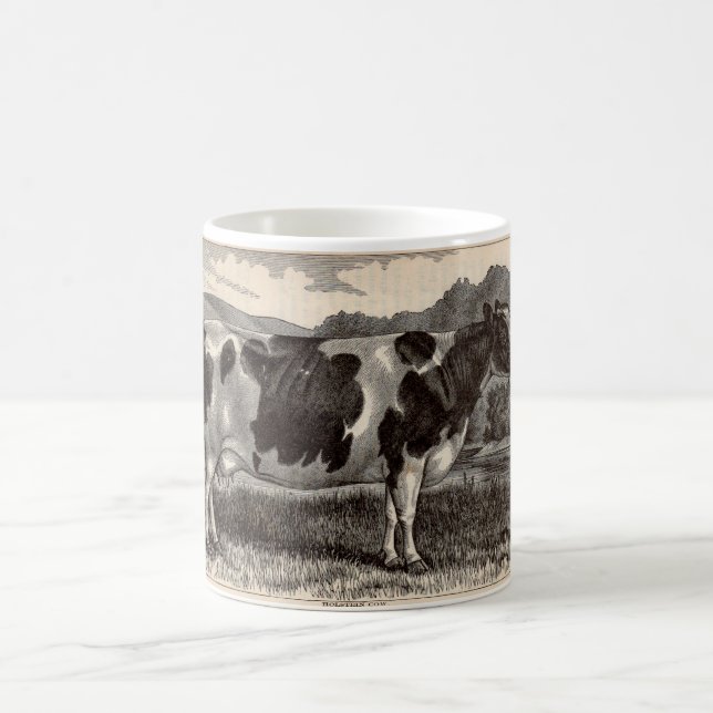 Mug Vache du 19ème siècle du Holstein d'impression (Centre)
