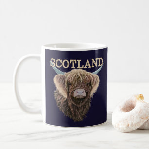 Mug Vache écossaise Highland avec Slogan écossais