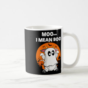 Mug Vache fantôme Moo Je Veux Dire Boo Halloween Amour