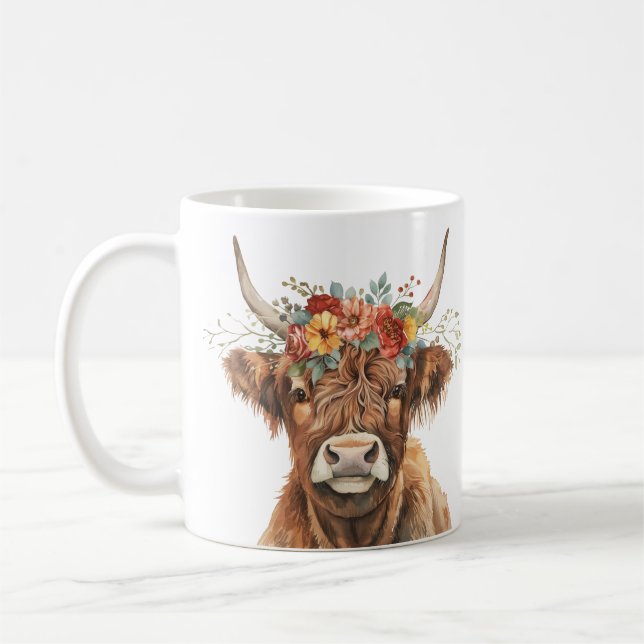 Mug Vache Highland. (Gauche)