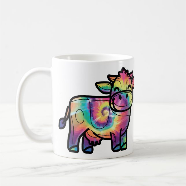 Mug Vache laitière Tie Dye (Gauche)
