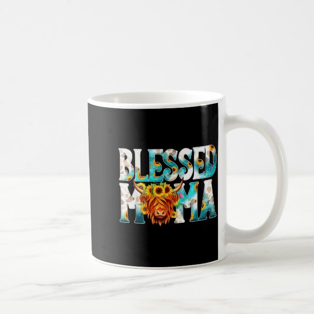 Mug vache maman bénie occidentale impression maman fêt (Droite)