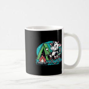 Mug Vache mignonne au feu de camp S'more drôle de camp