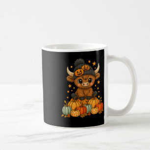 Mug Vache mignonne Halloween Citrouille Automne Moo Je