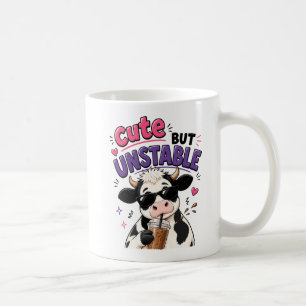 Mug Vache mignonne mais instable avec café glacé