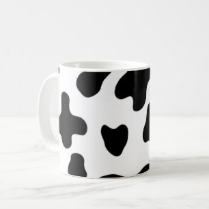 Mug Vache moderne belle en noir et blanc