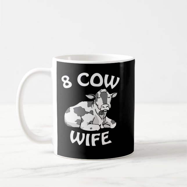 Mug Vache Mooey Mormon LDS Fundy 8 Vache Femme Hommes  (Gauche)