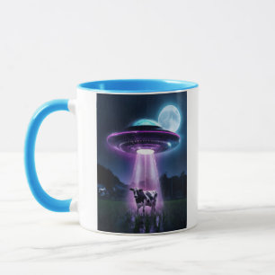 Mug Vache rencontre des aliens.