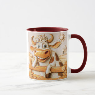 Mug Vache rigolote à la ferme