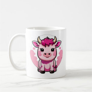 Mug Vache rose de Cute Kawaii