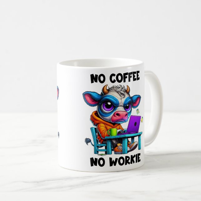 Mug Vache sarcastique (Devant droit)