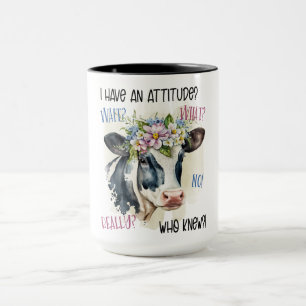 Mug Vache Sassy Drôle Avec Attitude